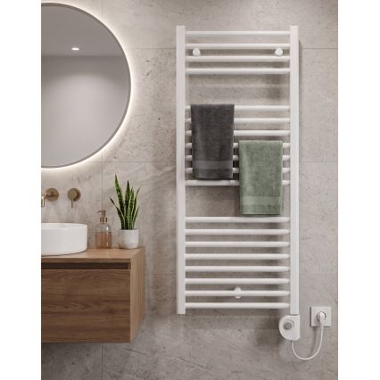 Vertaduro - Koupelnový radiátor s termostatem DENISE 400W 94x50 cm bílá