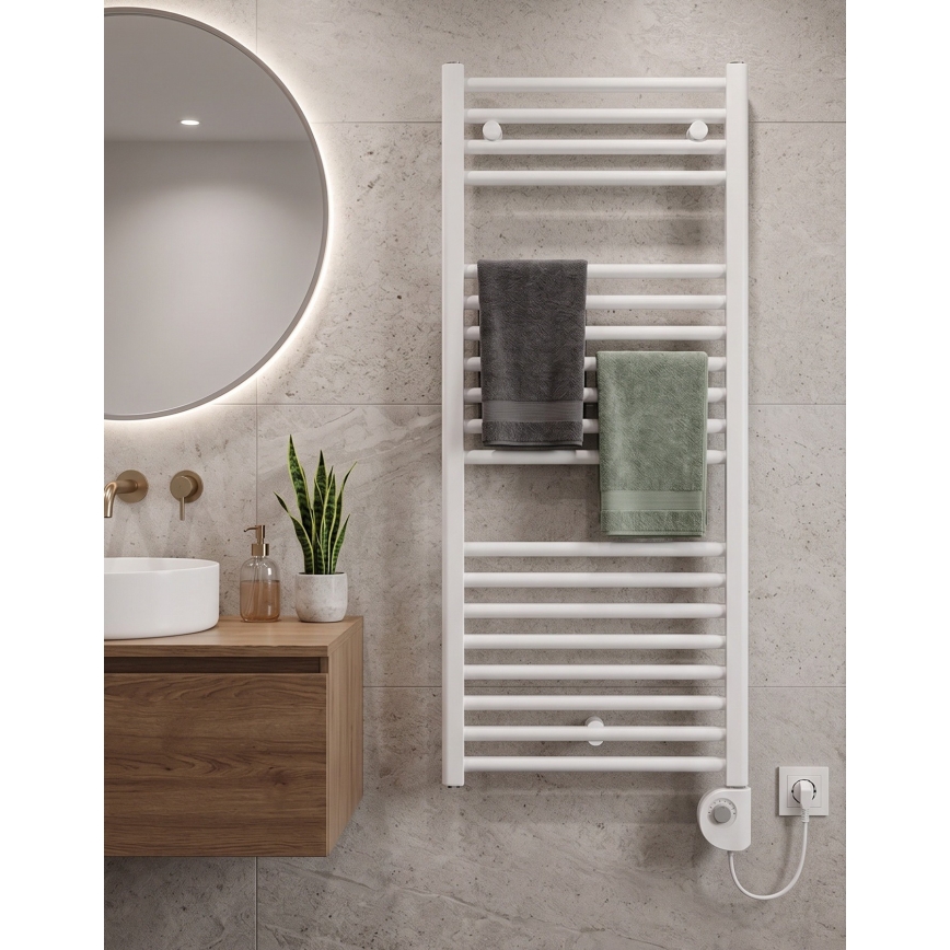 Vertaduro - Koupelnový radiátor s termostatem DENISE 400W 94x50 cm bílá