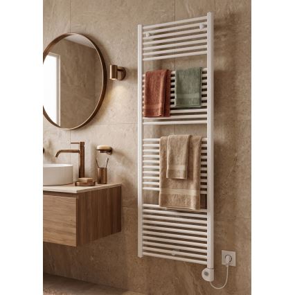 Vertaduro - Koupelnový radiátor s termostatem DENISE 800W 178x50 cm bílá