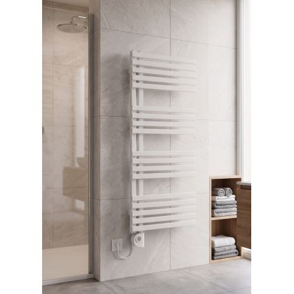 Vertaduro - Koupelnový radiátor s termostatem MICHELLE 600W 97x50 cm bílá