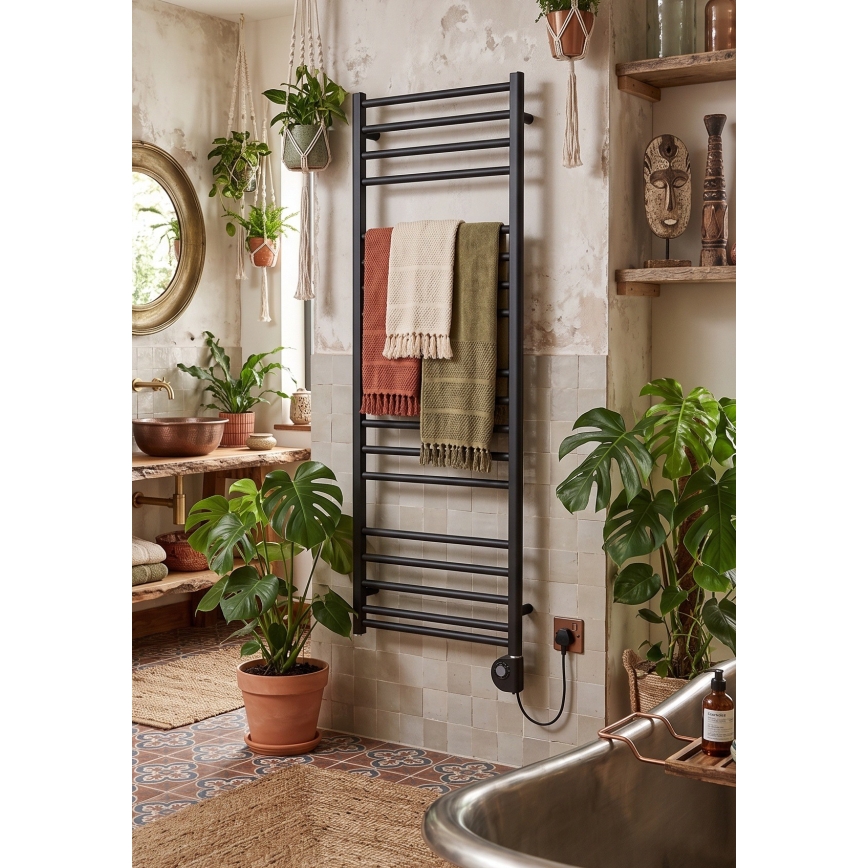 Vertaduro - Koupelnový radiátor s termostatem SIMONE 400W 114x50 cm antracit