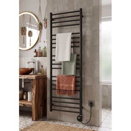 Vertaduro - Koupelnový radiátor s termostatem SIMONE 600W 144x50 cm antracit