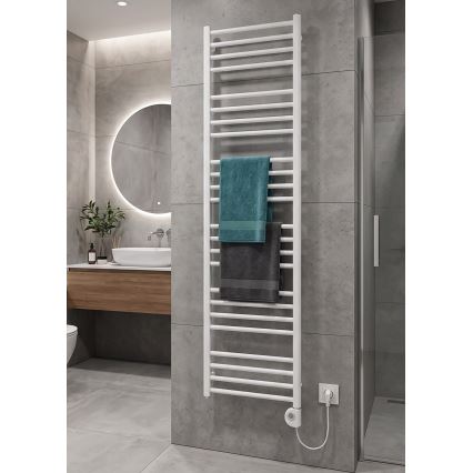 Vertaduro - Koupelnový radiátor s termostatem SIMONE 600W 174x50 cm bílá