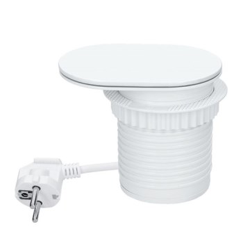 Vestavná zásuvka s bezdrátovým nabíjením 20W 1Z + USB A+C bílá