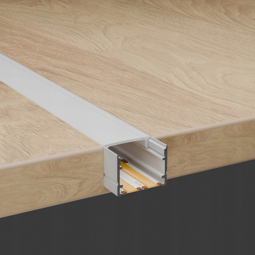 Vestavný profil pro LED pásky 1 m bílá