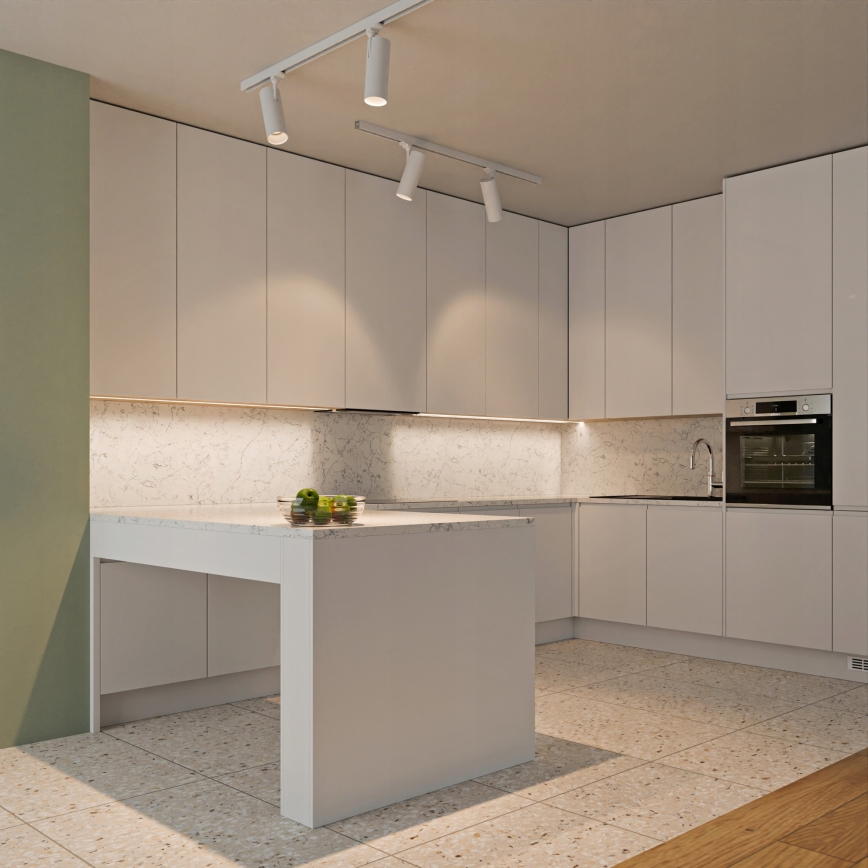 Vestavný profil pro LED pásky 1 m bílá