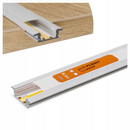 Vestavný profil pro LED pásky 1 m bílá