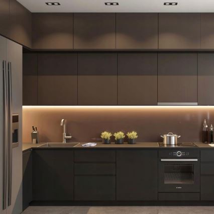 Vestavný profil pro LED pásky 1 m černá/bílá