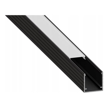 Vestavný profil pro LED pásky 1 m černá/bílá