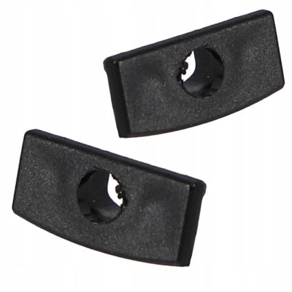 Vestavný profil pro LED pásky 1 m černá/čirá