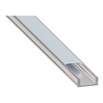 Vestavný profil pro LED pásky 1 m stříbrná/bílá