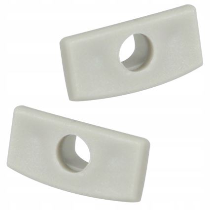 Vestavný profil pro LED pásky 1 m stříbrná/bílá