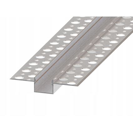 Vestavný profil pro LED pásky 1 m stříbrná/bílá