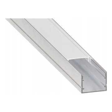 Vestavný profil pro LED pásky 1 m stříbrná/bílá