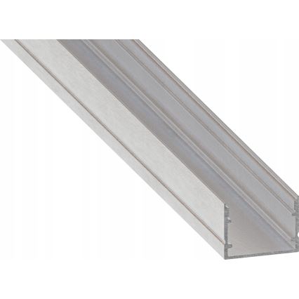 Vestavný profil pro LED pásky 1 m stříbrná/bílá