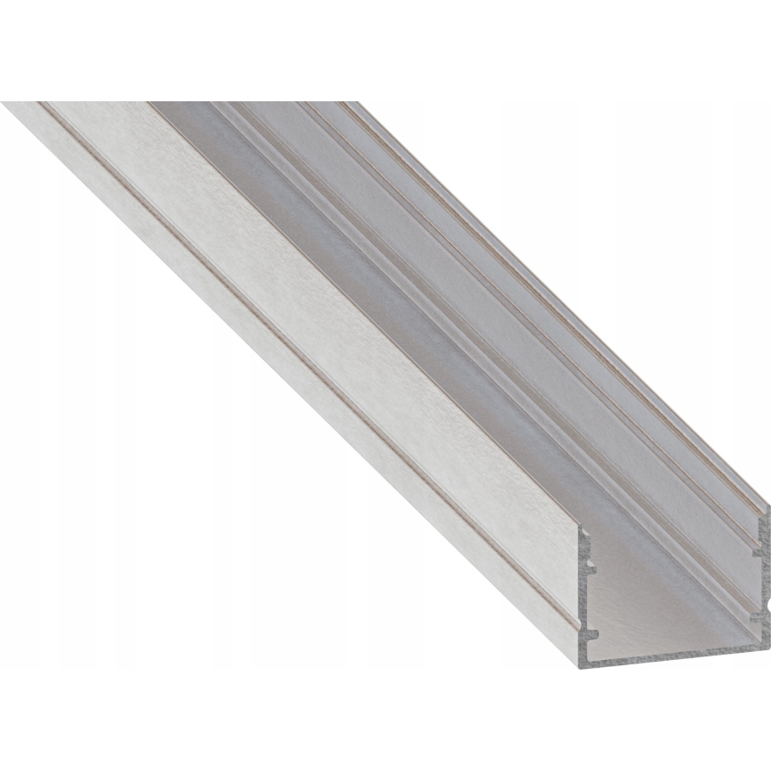 Vestavný profil pro LED pásky 1 m stříbrná/bílá