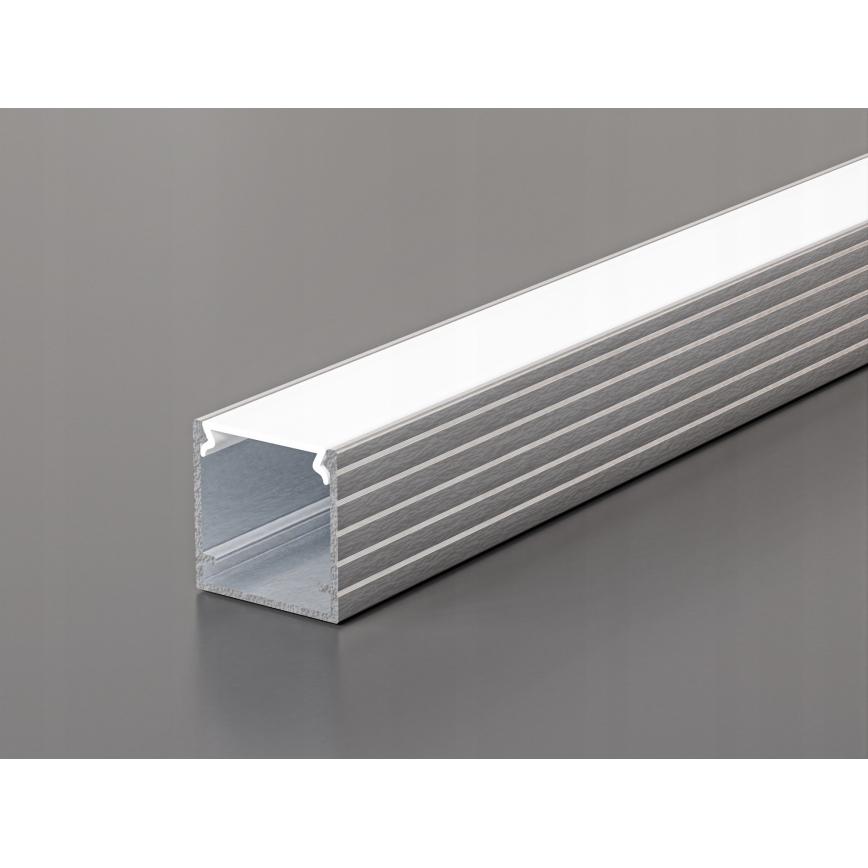 Vestavný profil pro LED pásky 1 m stříbrná/bílá