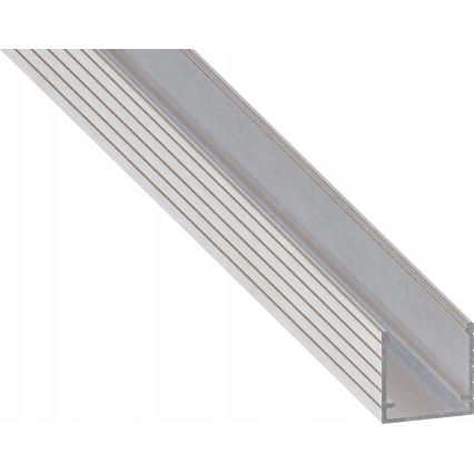 Vestavný profil pro LED pásky 1 m stříbrná/bílá