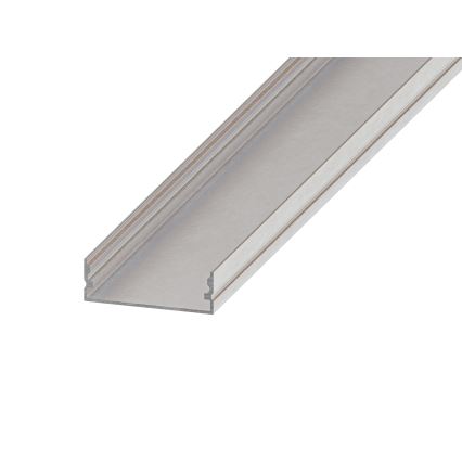 Vestavný profil pro LED pásky 1 m stříbrná/bílá