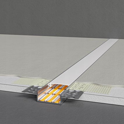 Vestavný profil pro LED pásky 1 m stříbrná/bílá