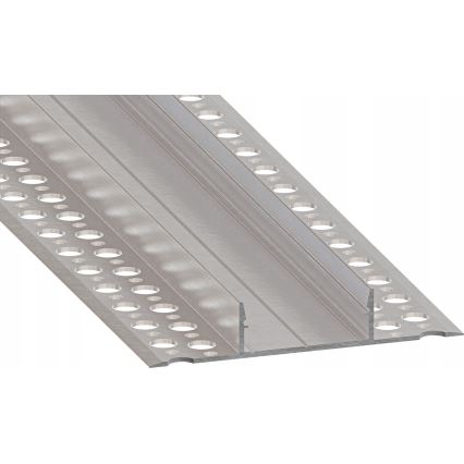 Vestavný profil pro LED pásky 1 m stříbrná/bílá