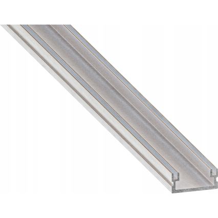 Vestavný profil pro LED pásky 1 m stříbrná/bílá