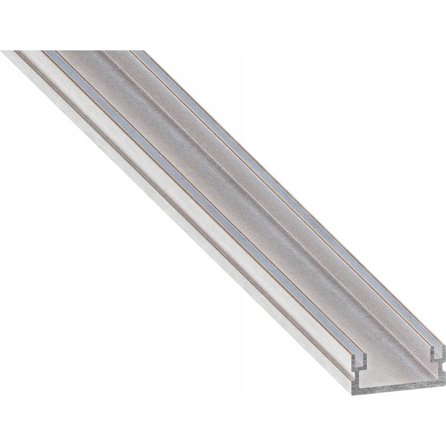 Vestavný profil pro LED pásky 1 m stříbrná/bílá