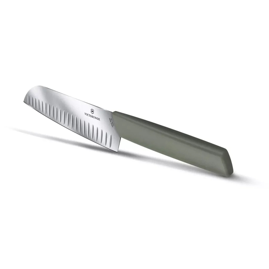Victorinox - Kuchyňský nůž santoku SWISS MODERN 17 cm zelená