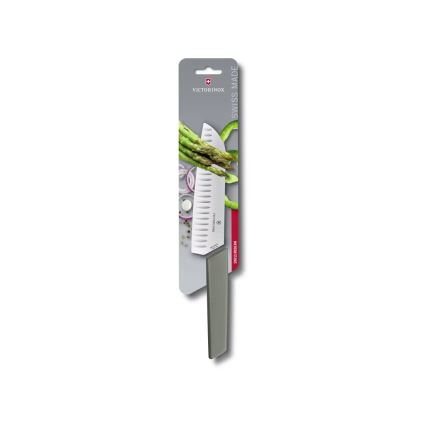 Victorinox - Kuchyňský nůž santoku SWISS MODERN 17 cm zelená