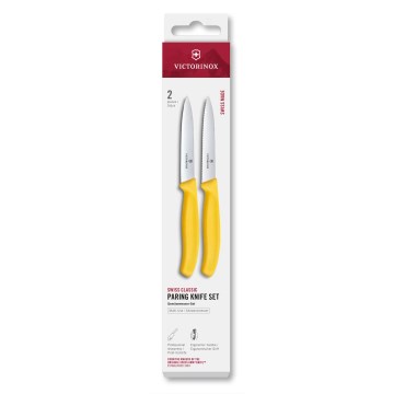Victorinox - Sada kuchyňských nožů na zeleninu SWISS CLASSIC 10 cm 2 ks žlutá