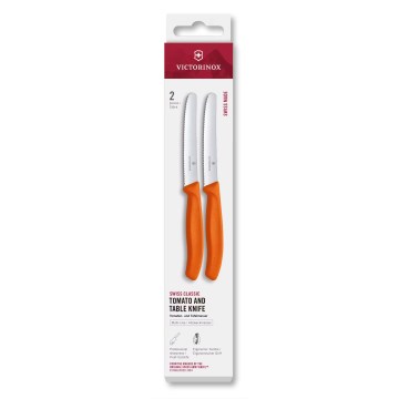 Victorinox - Sada kuchyňských nožů na zeleninu SWISS CLASSIC 11 cm 2 ks oranžová
