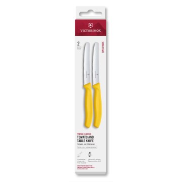 Victorinox - Sada kuchyňských nožů na zeleninu SWISS CLASSIC 11 cm 2 ks žlutá