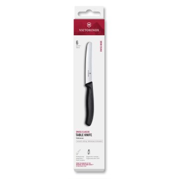 Victorinox - Sada kuchyňských nožů na zeleninu SWISS CLASSIC 11 cm 6 ks černá