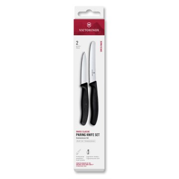 Victorinox - Sada kuchyňských nožů na zeleninu SWISS CLASSIC 2 ks černá