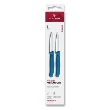 Victorinox - Sada kuchyňských nožů na zeleninu SWISS CLASSIC 8 cm 2 ks modrá