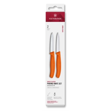 Victorinox - Sada kuchyňských nožů na zeleninu SWISS CLASSIC 8 cm 2 ks oranžová