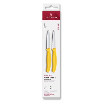 Victorinox - Sada kuchyňských nožů na zeleninu SWISS CLASSIC 8 cm 2 ks žlutá