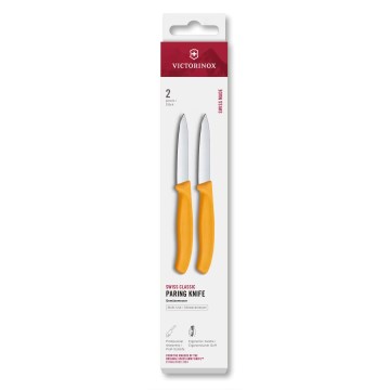Victorinox - Sada kuchyňských nožů na zeleninu SWISS CLASSIC 8 cm 2 ks žlutá