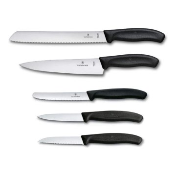 Victorinox - Sada kuchyňských nožů SWISS CLASSIC 5 ks černá