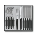 Victorinox - Sada příborů SWISS MODERN 12 ks černá