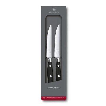 Victorinox - Sada steakových nožů GRAND MAITRE 12 cm 2 ks černá