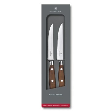 Victorinox - Sada steakových nožů GRAND MAITRE 12 cm 2 ks javor