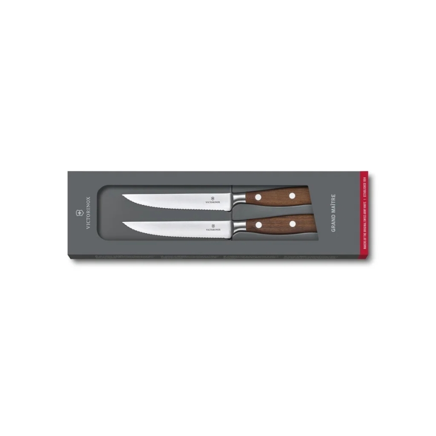 Victorinox - Sada steakových nožů GRAND MAITRE 12 cm 2 ks javor
