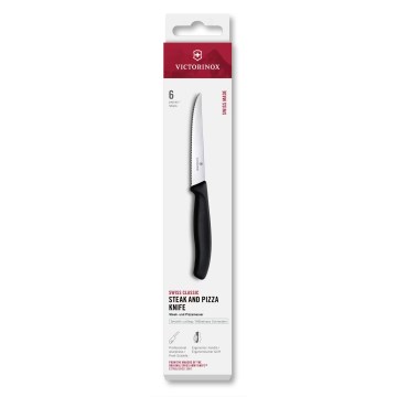 Victorinox - Sada steakových nožů SWISS CLASSIC 11 cm 6 ks černá