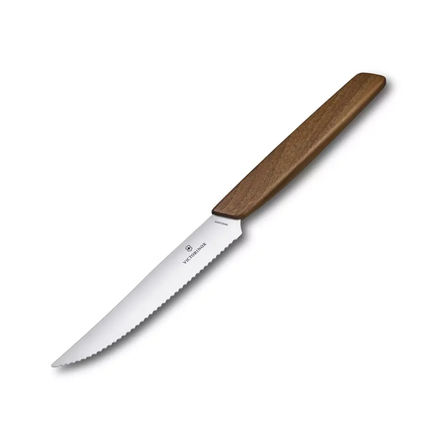 Victorinox - Sada steakových nožů SWISS MODERN 12 cm 2 ks ořech