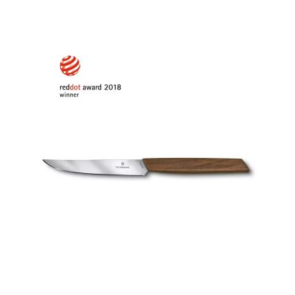 Victorinox - Sada steakových nožů SWISS MODERN 12 cm 2 ks ořech
