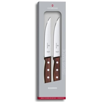 Victorinox - Sada steakových nožů WOOD 14 cm 2 ks javor
