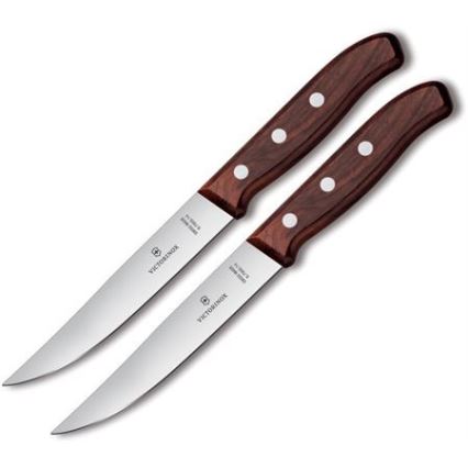Victorinox - Sada steakových nožů WOOD 14 cm 2 ks javor