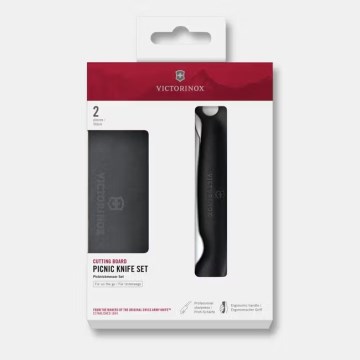 Victorinox - Zavírací nůž SWISS CLASSIC 11 cm černá + prkénko