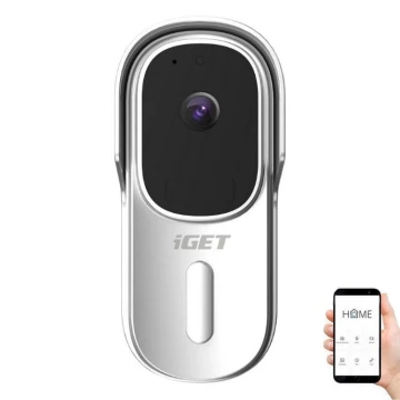 Videozvonek se senzorem pohybu Full HD 1080p 5200 mAh IP65 Wi-Fi Tuya bílá